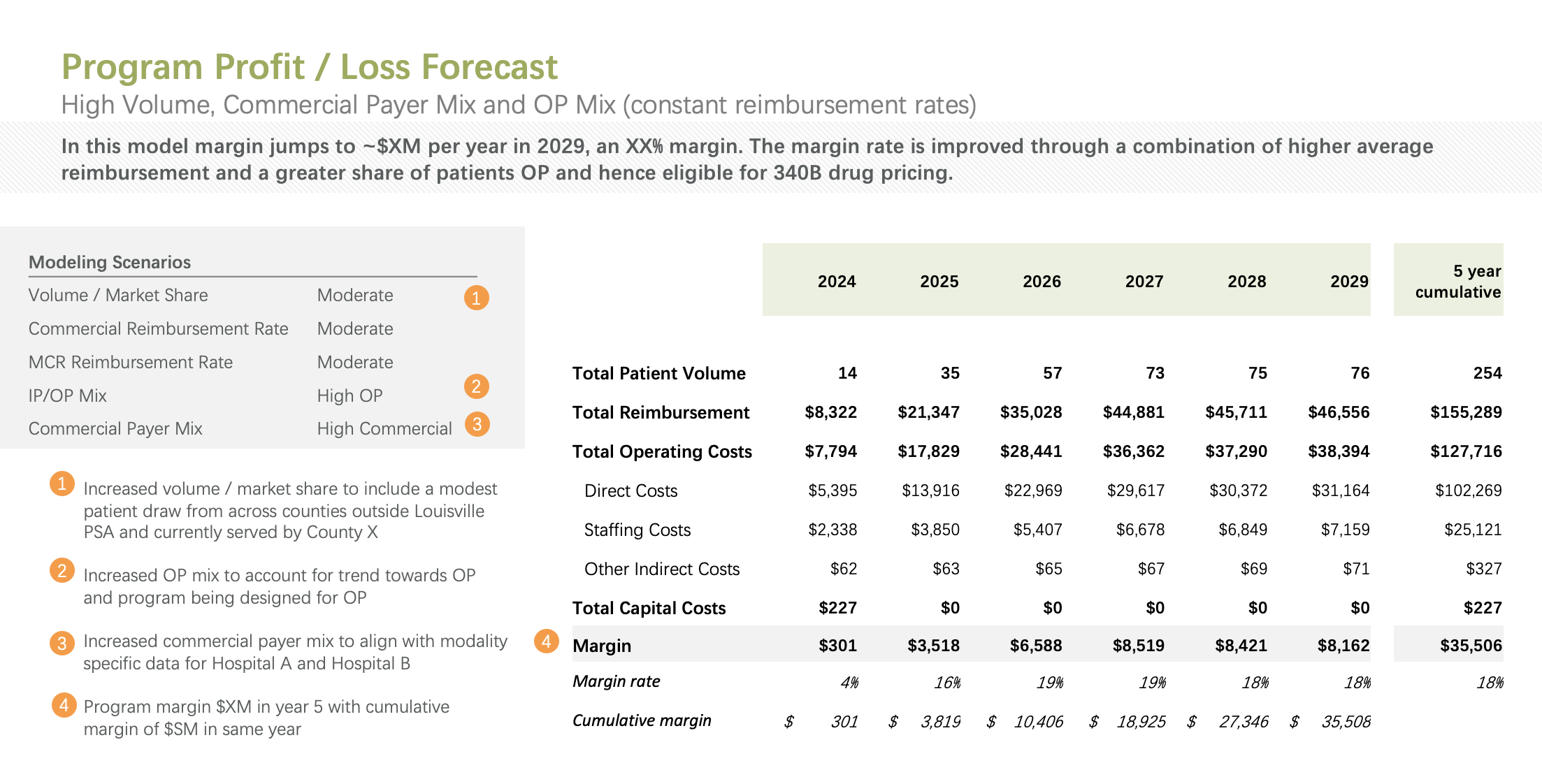 Program Profit / Loss Forecast
